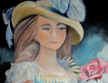 Malerei mit dem Titel "Queen Marie Antoine…" von Peggy Hamfler, Original-Kunstwerk