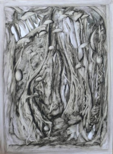 Peinture intitulée "Mother earth" par Alp Alphan, Œuvre d'art originale