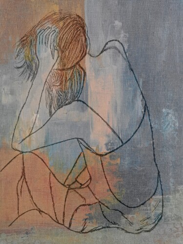 Pintura titulada "Tranparence" por Michèle Cerbello (Peintre), Obra de arte original, Acrílico Montado en Bastidor de camill…
