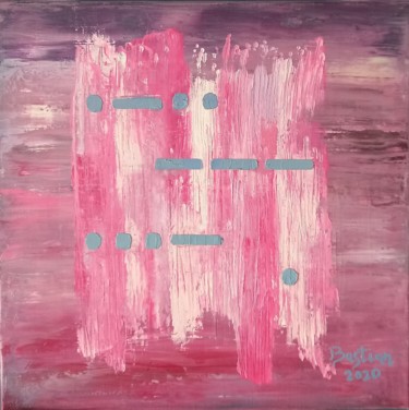 Painting titled "CODE" by Bastian, Original Artwork, Oil