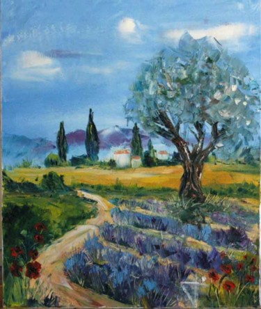 Peinture intitulée "paysage" par Joseph Bartolome, Œuvre d'art originale