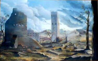 Painting titled "mémoire de tlemcene…" by Peintrecherabi, Original Artwork