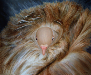 Peinture intitulée ""Pigeon douceur" 20…" par Wilfried Vincent, Œuvre d'art originale