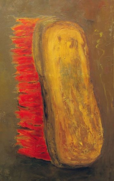 Painting titled "BROSSE ARDENTE" by Muryel Tomme, Original Artwork