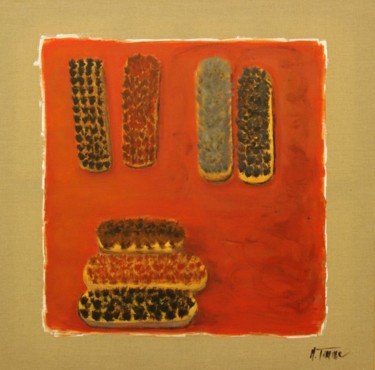 Painting titled "LES BROSSES" by Muryel Tomme, Original Artwork