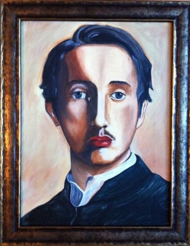 Peinture intitulée "Portrait de Degas" par Michèle Monnet, Œuvre d'art originale