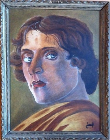 Peinture intitulée "Portrait de Bottice…" par Michèle Monnet, Œuvre d'art originale