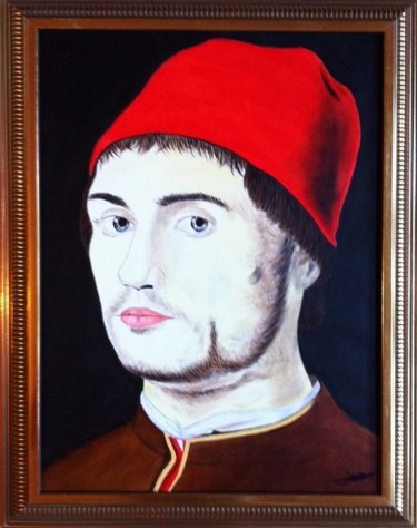 Peinture intitulée "Portrait d'homme d'…" par Michèle Monnet, Œuvre d'art originale