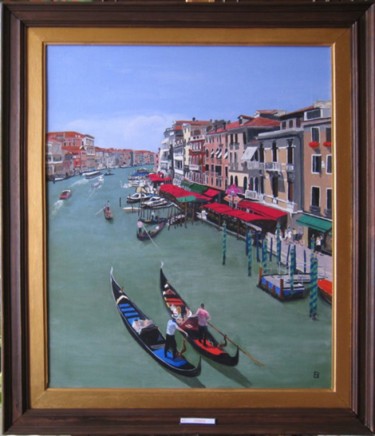 Painting titled "109 Venise, le gran…" by Bernard Ledoyen, Original Artwork, Oil