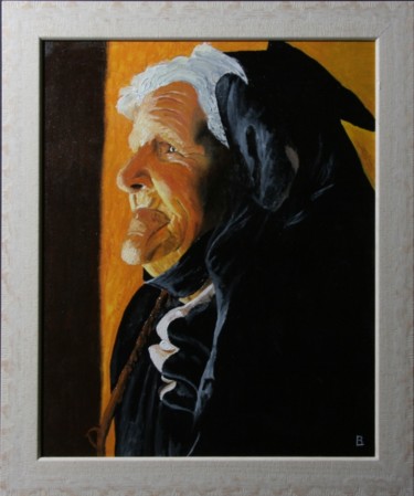 Peinture intitulée "59-bigouden.jpg" par Bernard Ledoyen, Œuvre d'art originale, Huile