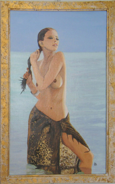 Painting titled "221 la belle et la…" by Bernard Ledoyen, Original Artwork