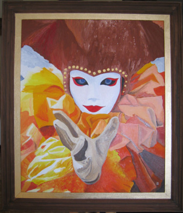 Painting titled "122 carnaval de Ven…" by Bernard Ledoyen, Original Artwork