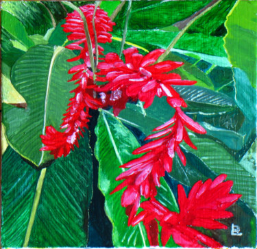 Painting titled "267-alpinia.jpg" by Bernard Ledoyen, Original Artwork