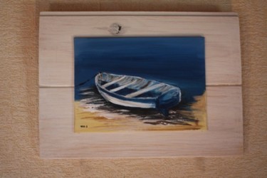 Peinture intitulée "Barque 2" par Sabine Vuk, Œuvre d'art originale, Huile