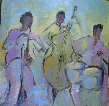 Painting titled "trio.jpg" by Maxemile, Original Artwork, Oil