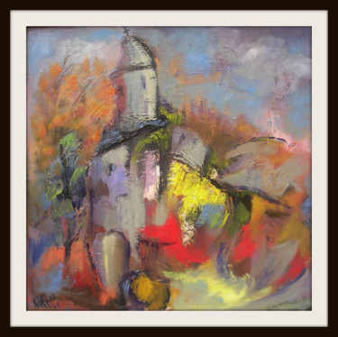Painting titled "chapelle.jpg" by Maxemile, Original Artwork, Oil
