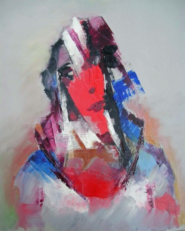 Peinture intitulée "bleu-blanc-rouge.jpg" par Maxemile, Œuvre d'art originale, Huile