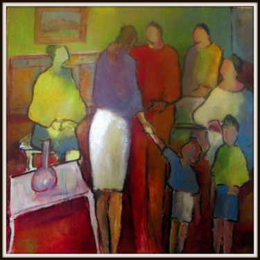 Painting titled "reconciliation.jpg" by Maxemile, Original Artwork, Oil