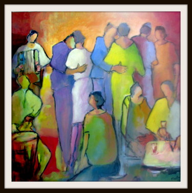 Painting titled "le-bal.jpg" by Maxemile, Original Artwork, Oil