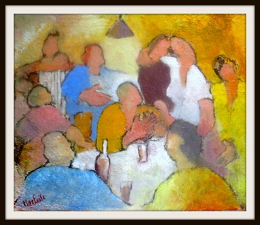 Painting titled "fiancailles.jpg" by Maxemile, Original Artwork, Oil