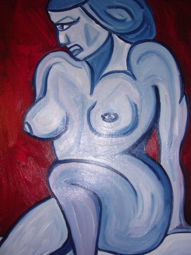 Peinture intitulée "le femme généreuse" par Vanessa Sauvage, Œuvre d'art originale