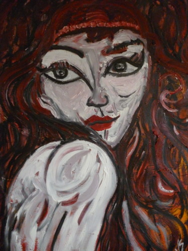 Peinture intitulée "La lutine" par Vanessa Sauvage, Œuvre d'art originale