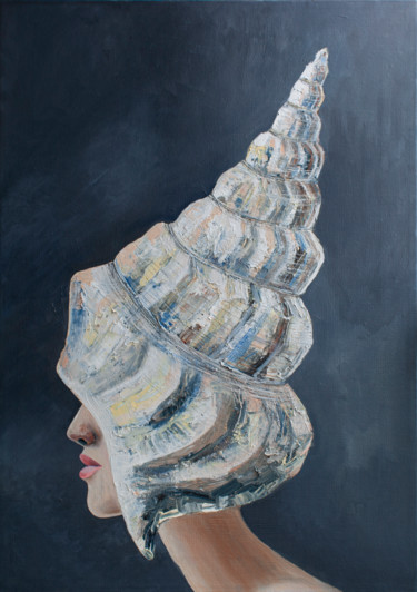 Painting titled "Mask №1 / Маска №1" by Ekaterina Khovanskaya, Original Artwork, Oil