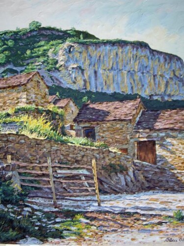 Painting titled "El corral de ordesa…" by Peláez Ochoa, Original Artwork, Acrylic