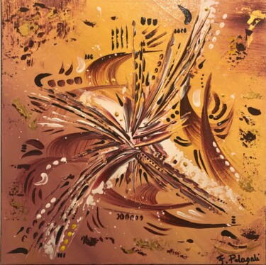 Картина под названием "Fauve" - Florence Pelagali, Подлинное произведение искусства, Акрил Установлен на Деревянная рама для…