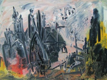 Peinture intitulée "Inquisition" par Luc Pellerin, Œuvre d'art originale, Huile