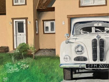 Pintura intitulada "BMW 501" por Pen, Obras de arte originais, Óleo
