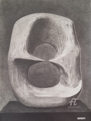 Dessin intitulée "Oval with points, H…" par Moa Dessins, Œuvre d'art originale