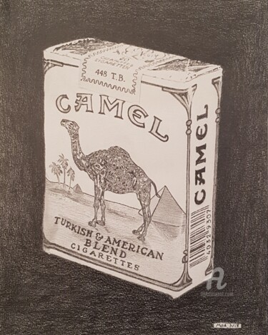 Drawing titled "Camel.... paquet so…" by Moa Dessins, Original Artwork