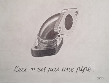 Drawing titled "Pipe d'admission" by Moa Dessins, Original Artwork