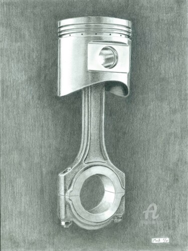 Drawing titled "Piston... ceci est…" by Moa Dessins, Original Artwork