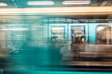 Fotografía titulada "metro" por David Penez, Obra de arte original, Fotografía digital