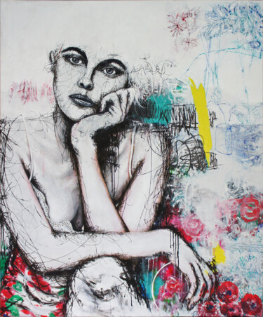 绘画 标题为“Insomniac (105x125c…” 由Peng Nghia, 原创艺术品, 丙烯