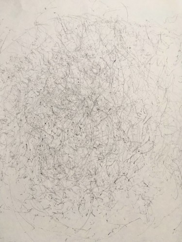 Drawing titled "machine mood#1" by Pengxiang Xu, Original Artwork, Pencil