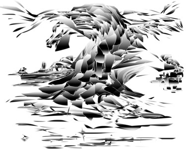 Arte digitale intitolato "The Dragon" da Aleksandr Penna, Opera d'arte originale