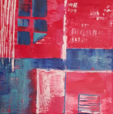 Painting titled "rouge rosé 2" by Penny G Peckmann, Original Artwork, Acrylic
