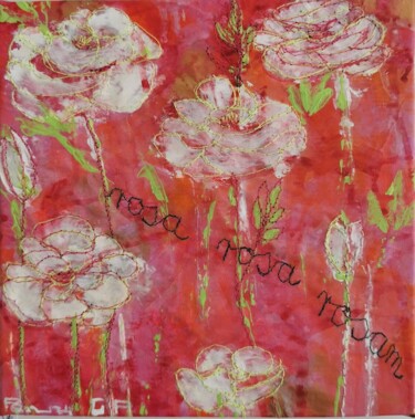 Pintura intitulada "Rosa..." por Penny G Peckmann, Obras de arte originais, Acrílico