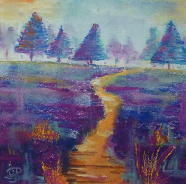 Painting titled "Chemin P7" by Penny G Peckmann, Original Artwork