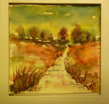 Painting titled "Chemin A3" by Penny G Peckmann, Original Artwork