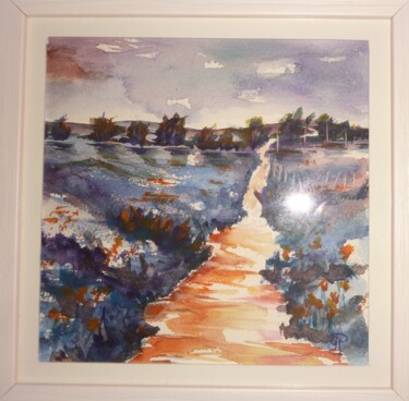 Painting titled "Chemin A 4" by Penny G Peckmann, Original Artwork
