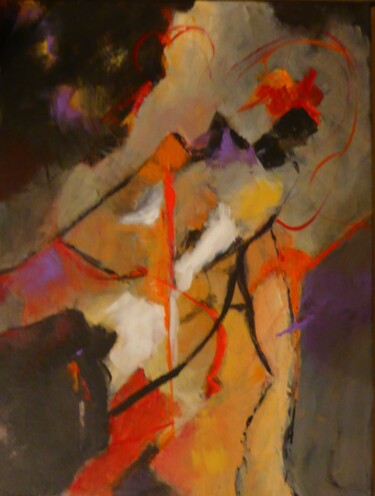 Painting titled "la-tenue-de-fete.jpg" by Penny G Peckmann, Original Artwork, Acrylic