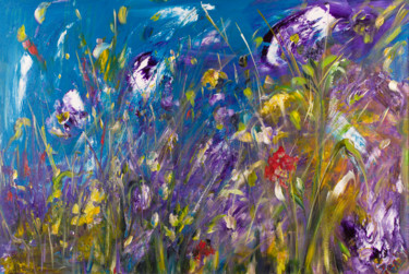 Malarstwo zatytułowany „Wild Flowers” autorstwa Pen'Ny, Oryginalna praca, Akryl
