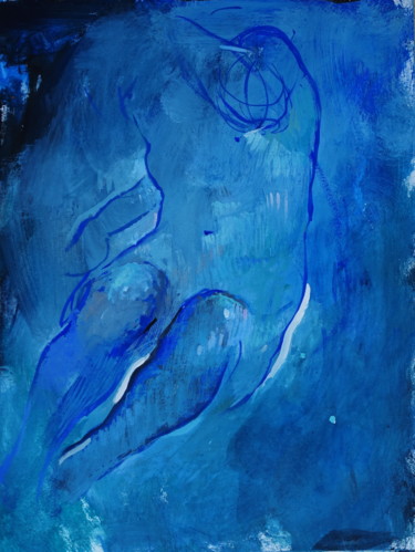 Peinture intitulée "Apparition 4/2020" par Pierre Pentchev, Œuvre d'art originale, Gouache