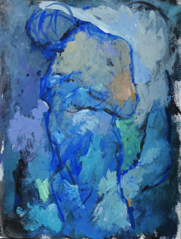 Painting titled "Apparition - 4/2020" by Pierre Pentchev, Original Artwork, Gouache