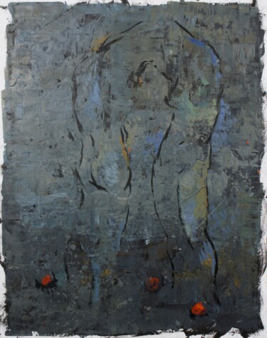 Souvenir d'un lieu cher, 2016 Malerei mit dem Titel "Souvenir d'un lieu…" von Pierre Pentchev, Original-Kunstwerk, Encaustic