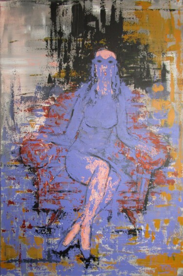 Malarstwo zatytułowany „Violet” autorstwa Pepe Villan, Oryginalna praca, Akryl